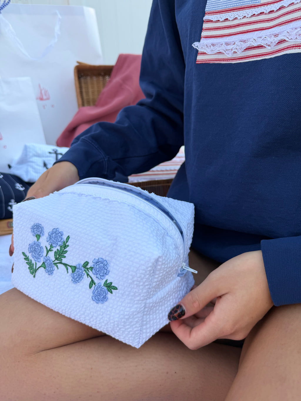 Summer Blooms Makeup Bag