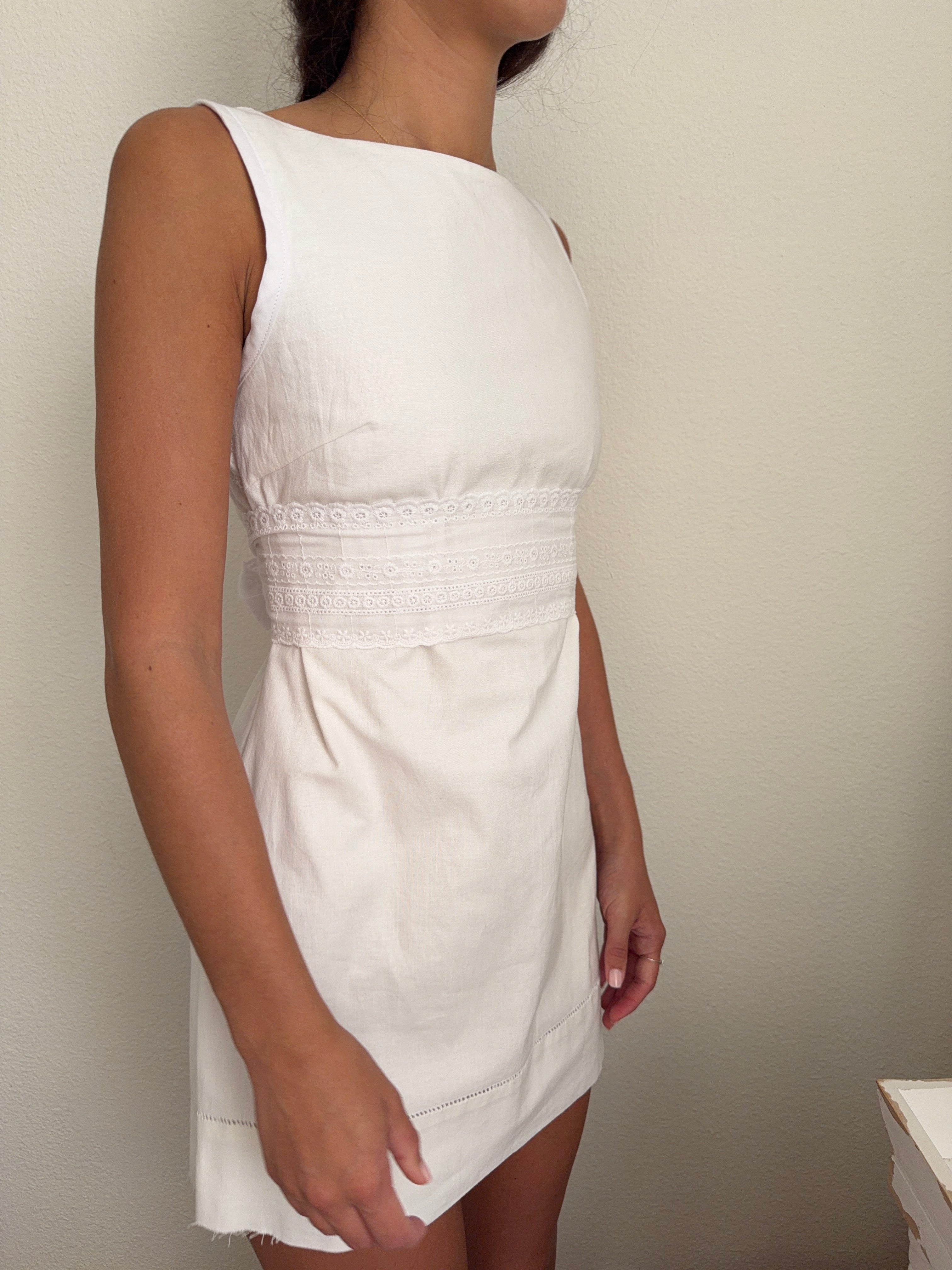 Claire Dress | Blanc Perle 1/1