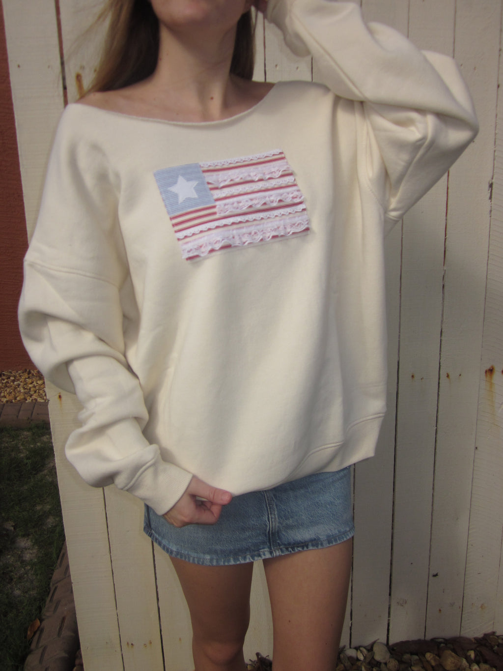 I <3 the USA Sweater (Cream)