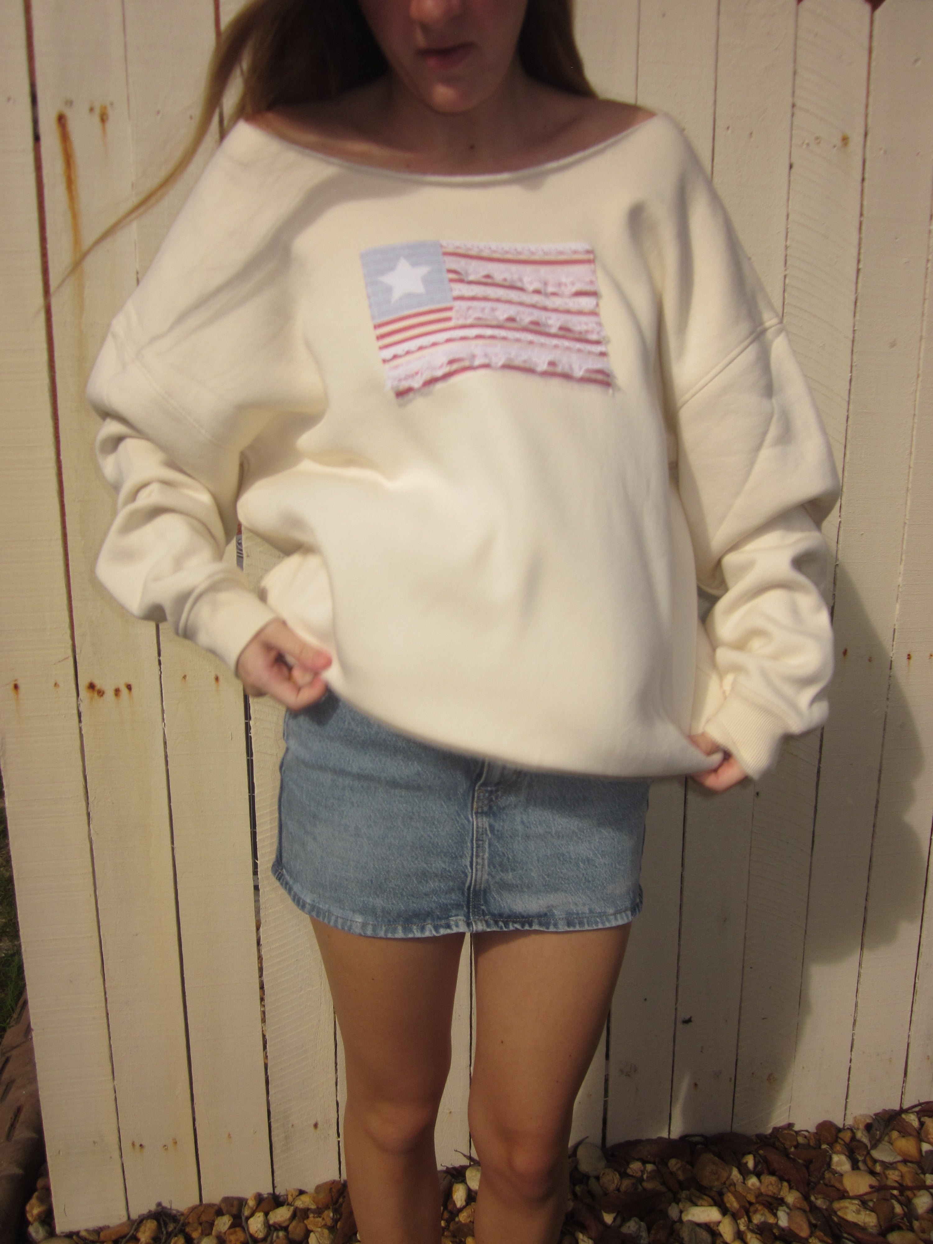 I <3 the USA Sweater (Cream)