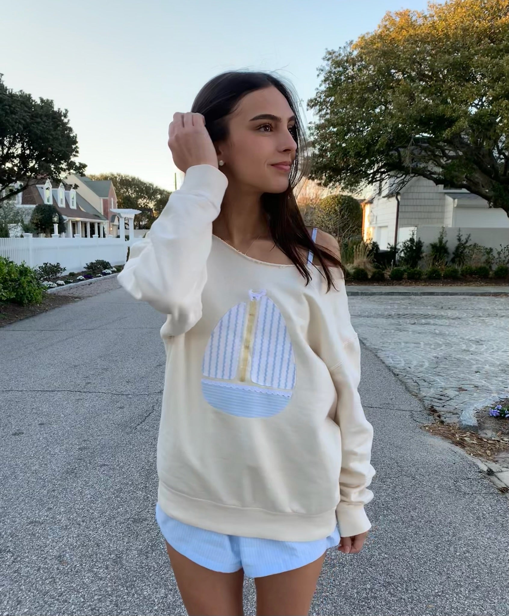The Emmy Sweater (blue)